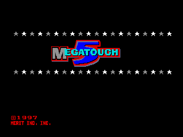 Megatouch 5 (9255-60-01 ROI, Standard version) Title Screen